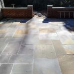 tile and stone patio outdoors