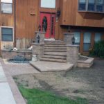 new stone walkway and steps
