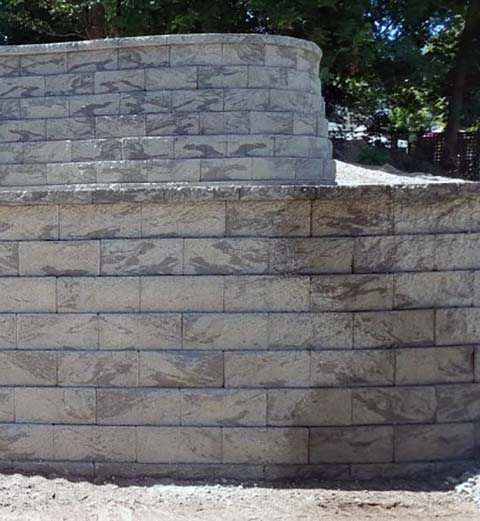 Rock stone brick wall