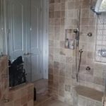 new bath tile and glasswork