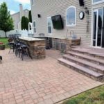 new patio and stone steps