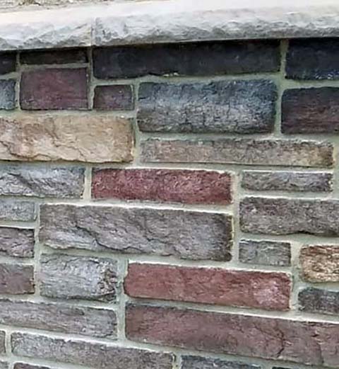 Stone Paver Wall