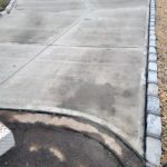 cement driveway work